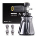 Active Foam cannon with interchangeable nozzles and packaging on a white background