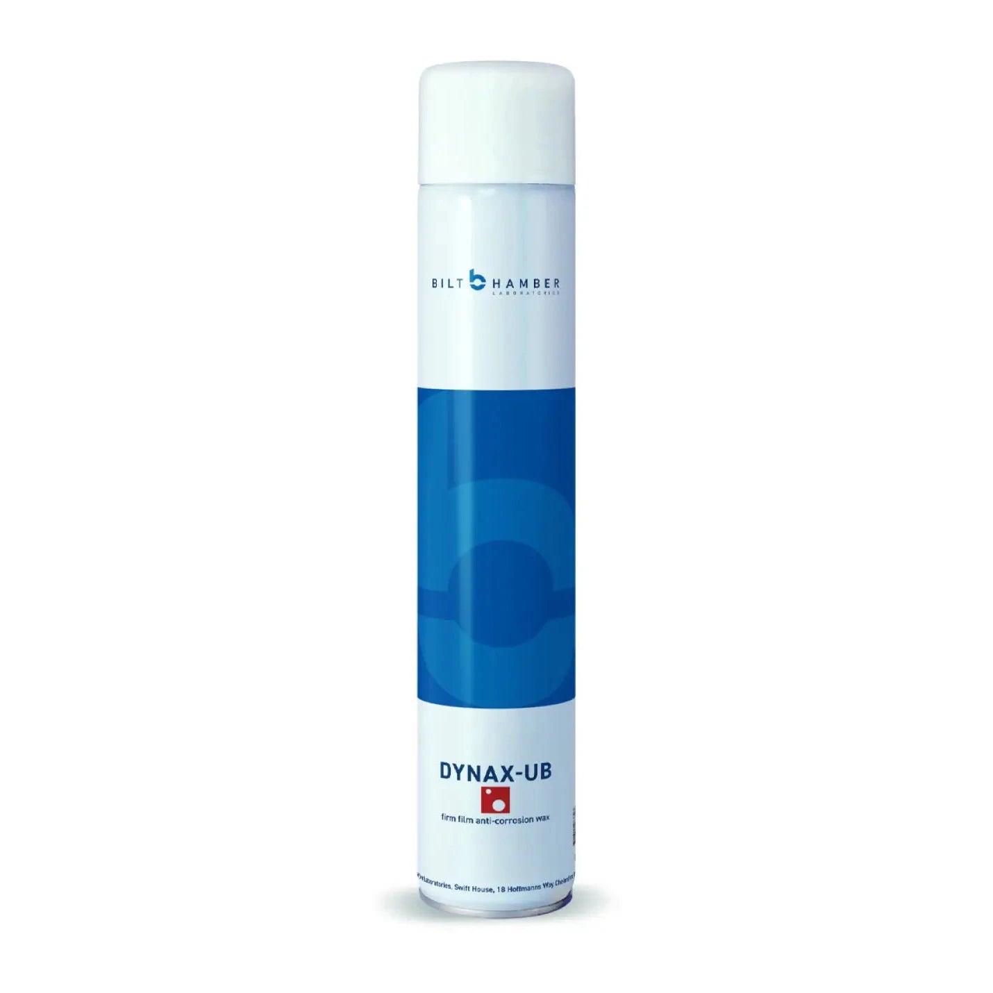 A can of Bilt Hamber Dynax-UB Underbody Anti-Corrosion Wax.