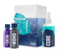 Gyeon Syncro ceramic coating products including bottles and a box on a white background
