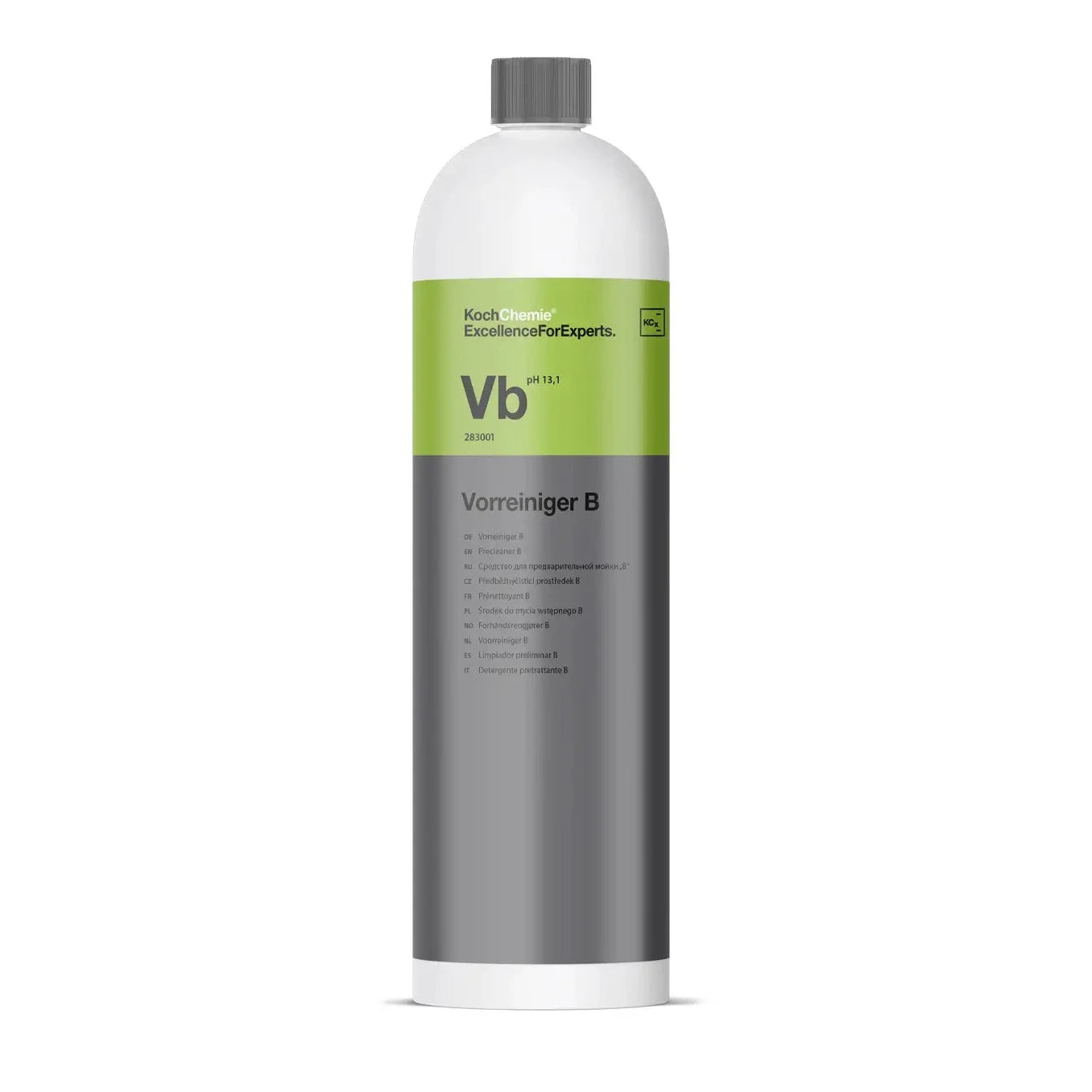 Bottle of Koch Chemie Vorreiniger B on a white background