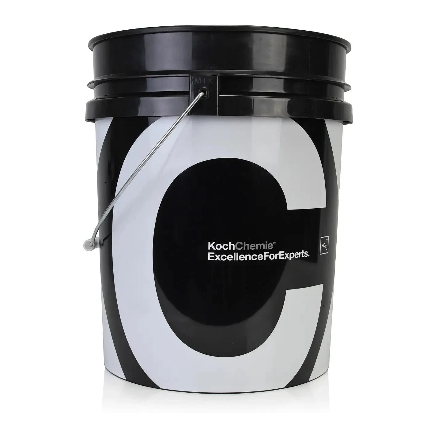 Black and white bucket with Koch Chemie logo on a white background