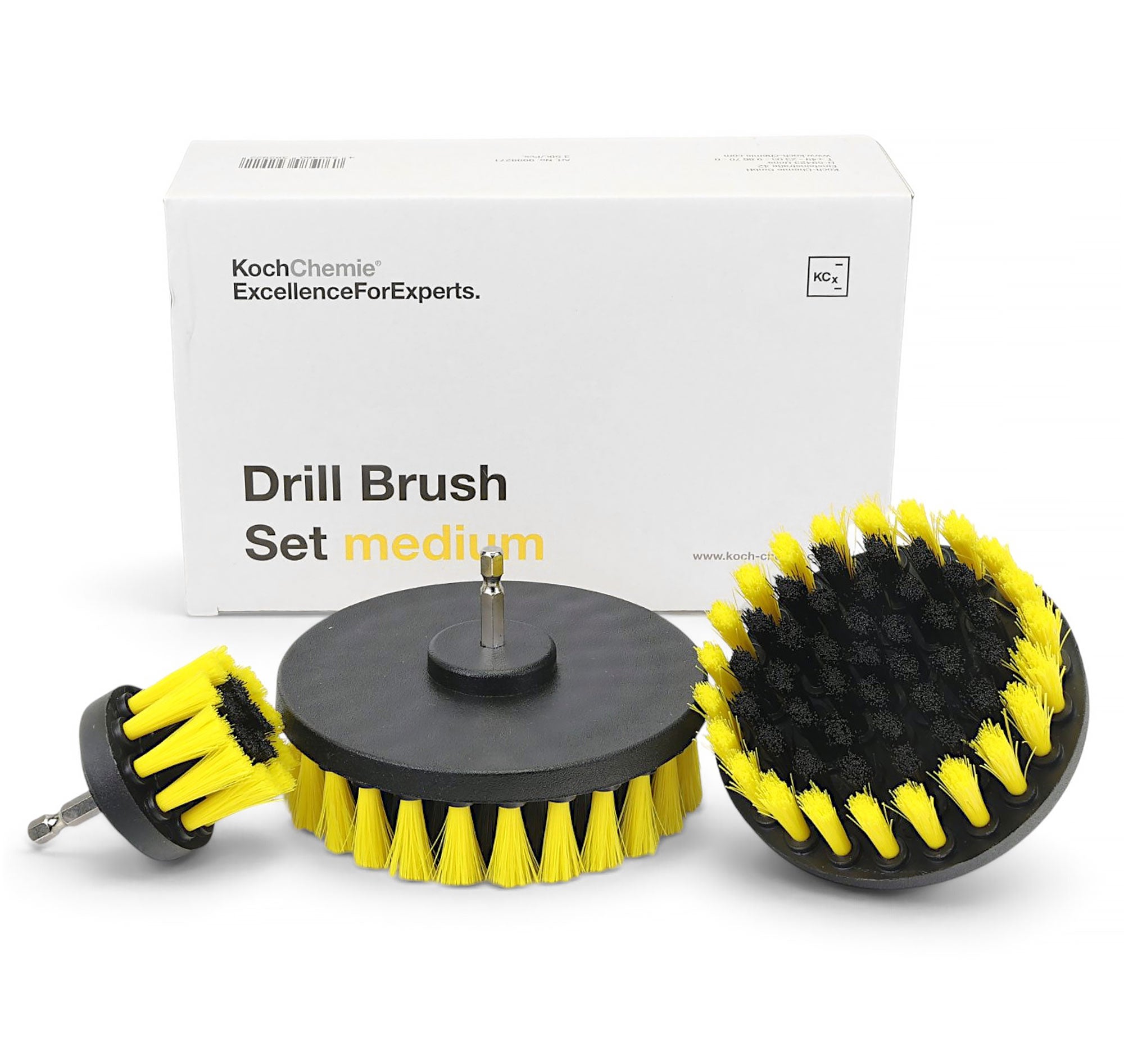 Koch-Chemie Medium Drill Brush Set (Yellow)
