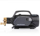 Polished Bliss Active 2.3 electric pressure washer with black and grey casing, brass fittings, and integrated handle.