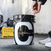 Polished Bliss Koch Chemie 20L detailing bucket in white with large black C logo and black lid. A hand holds the metal handle.