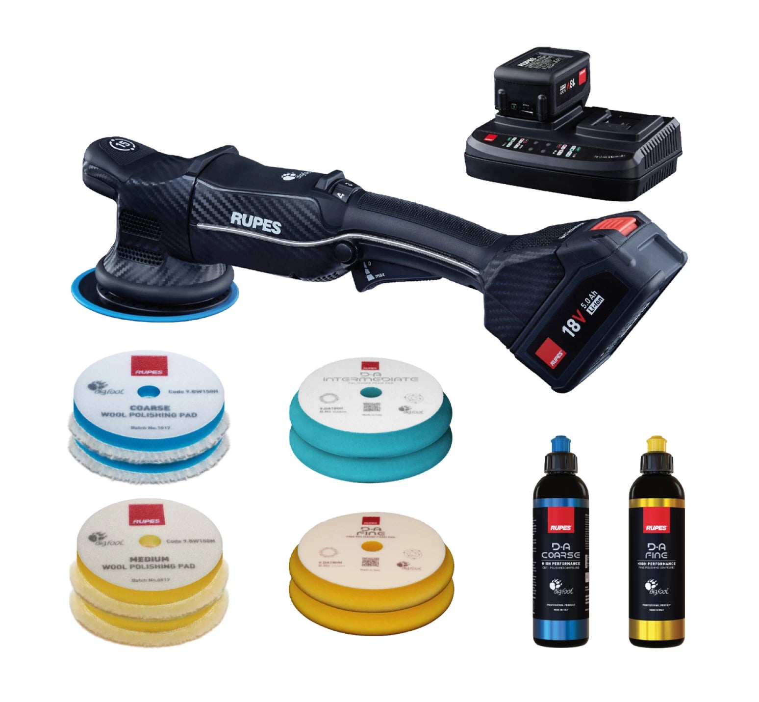 Rupes - HLR15 BigFoot IBrid Polisher 15mm - BAS Kit