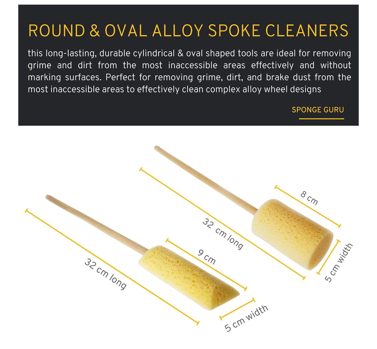 Sponge Guru Wheel Detailing Sponge Kit