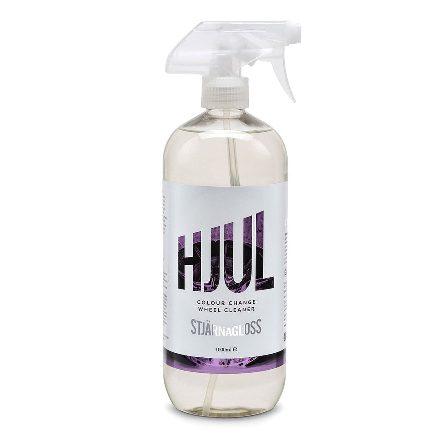 500ml Spray bottle of Stjarnagloss Hjul label on a white background