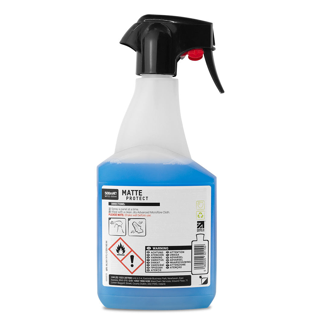 ValetPro Matte Protect bottle with a label on a white background