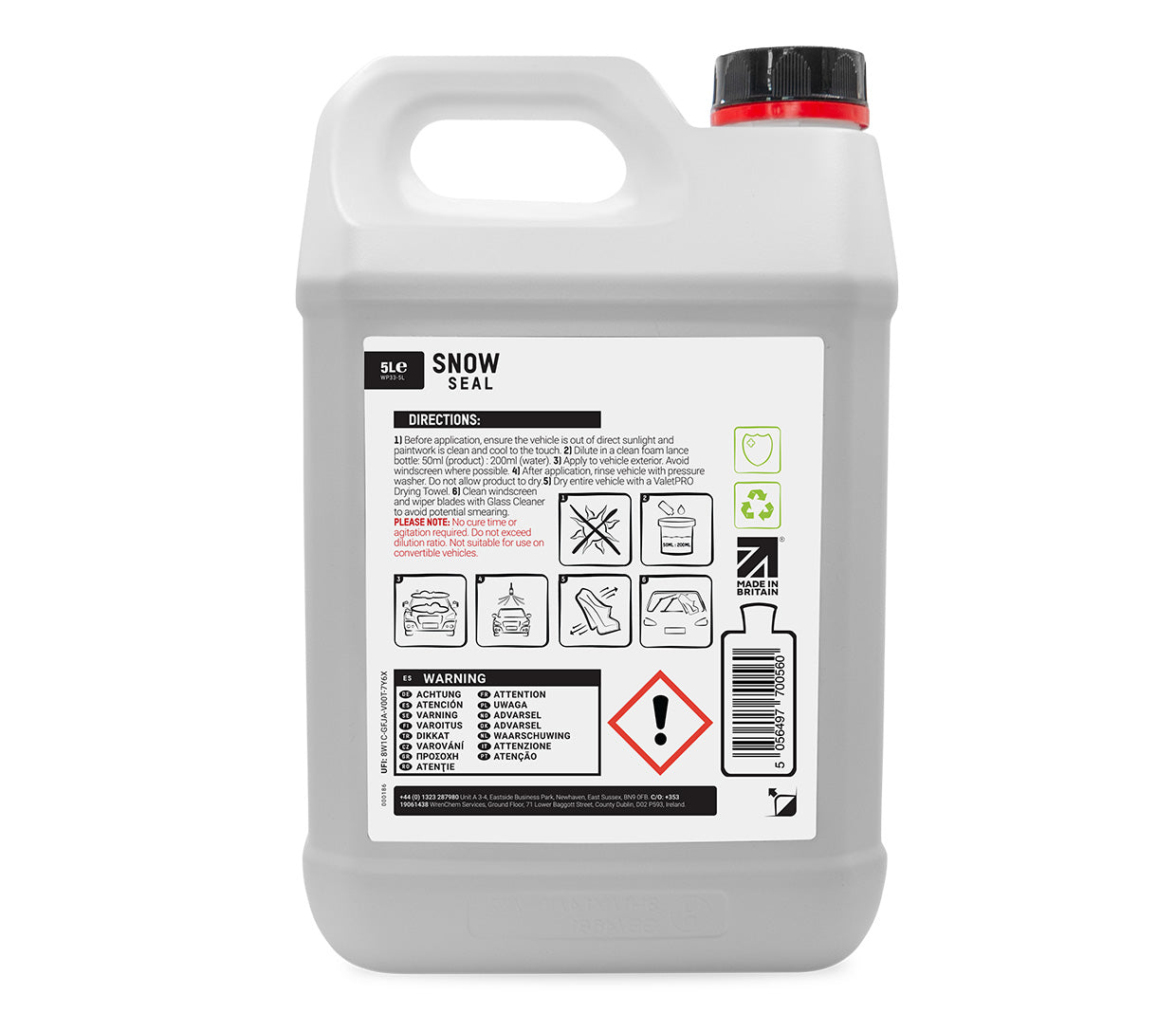 ValetPro Snow Seal Si02 Protection